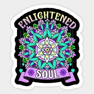 Enlightened Soul Spirit Spirituality Mandala Zen Design Sticker